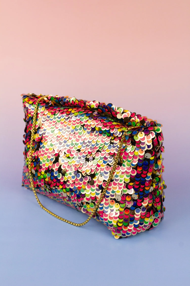 Bolso Lupe de lentejuelas multicolor