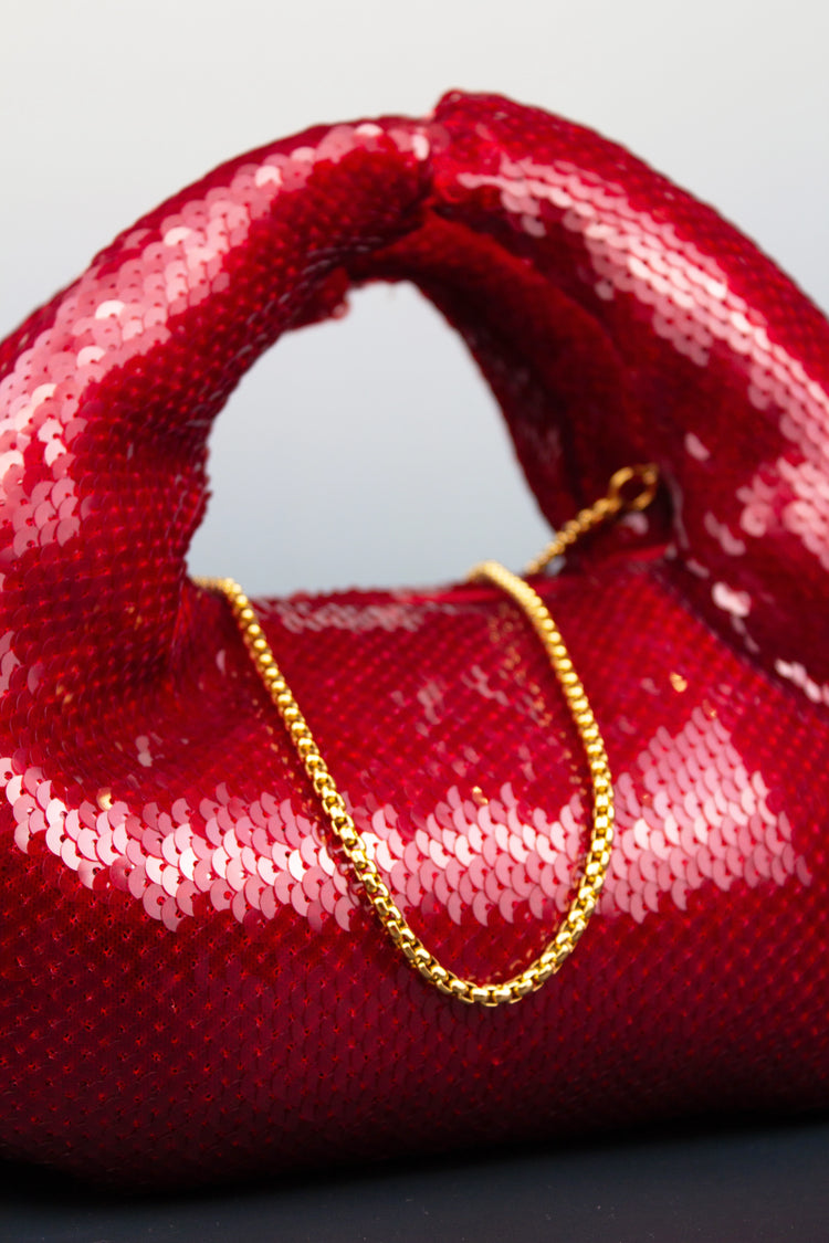 Bolso Lentejuelas Rojo