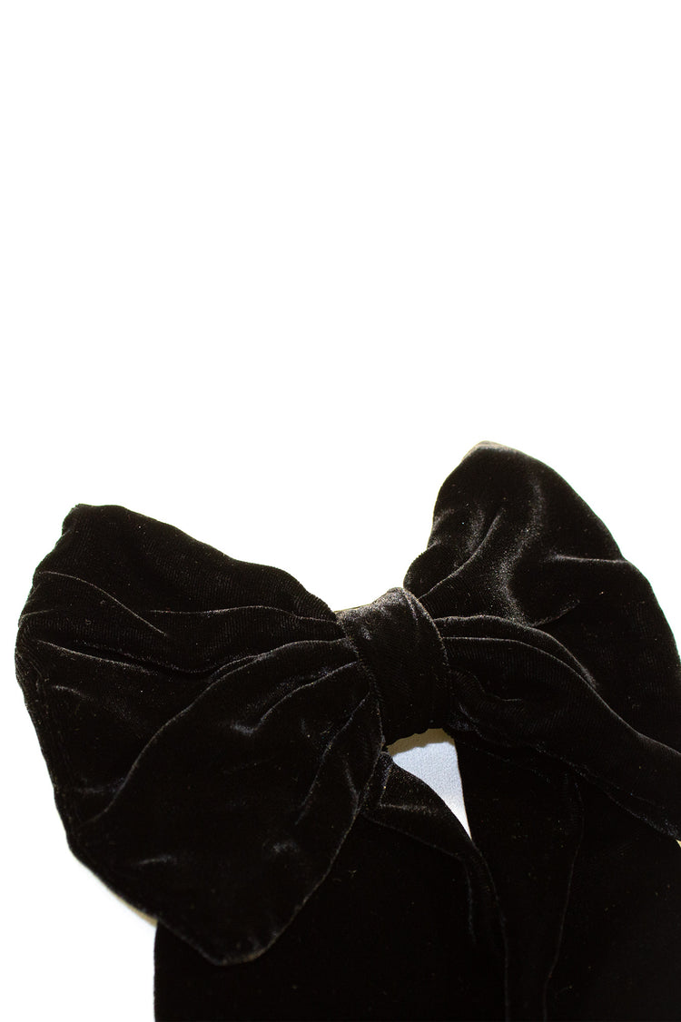 Lazo terciopelo seda negro