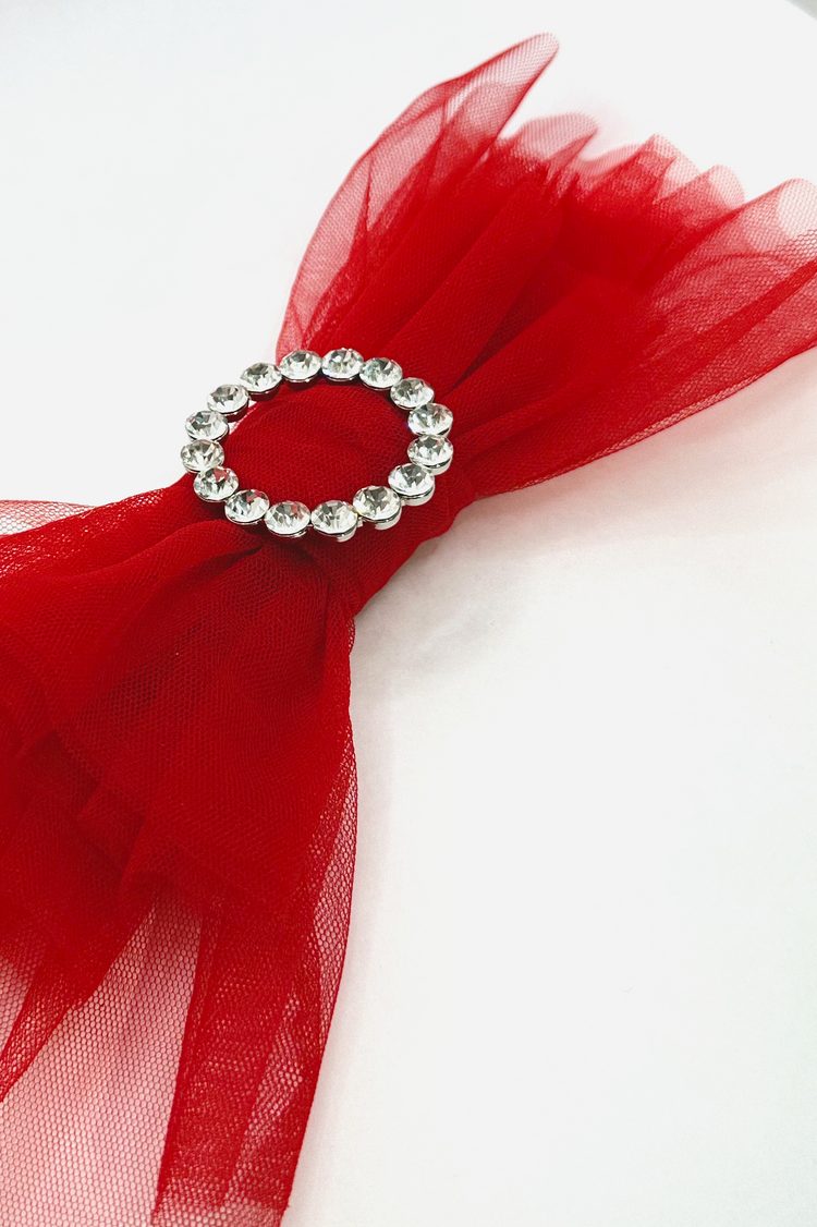Lazo tul rojo