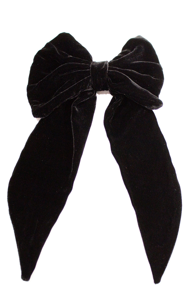 Lazo terciopelo seda negro