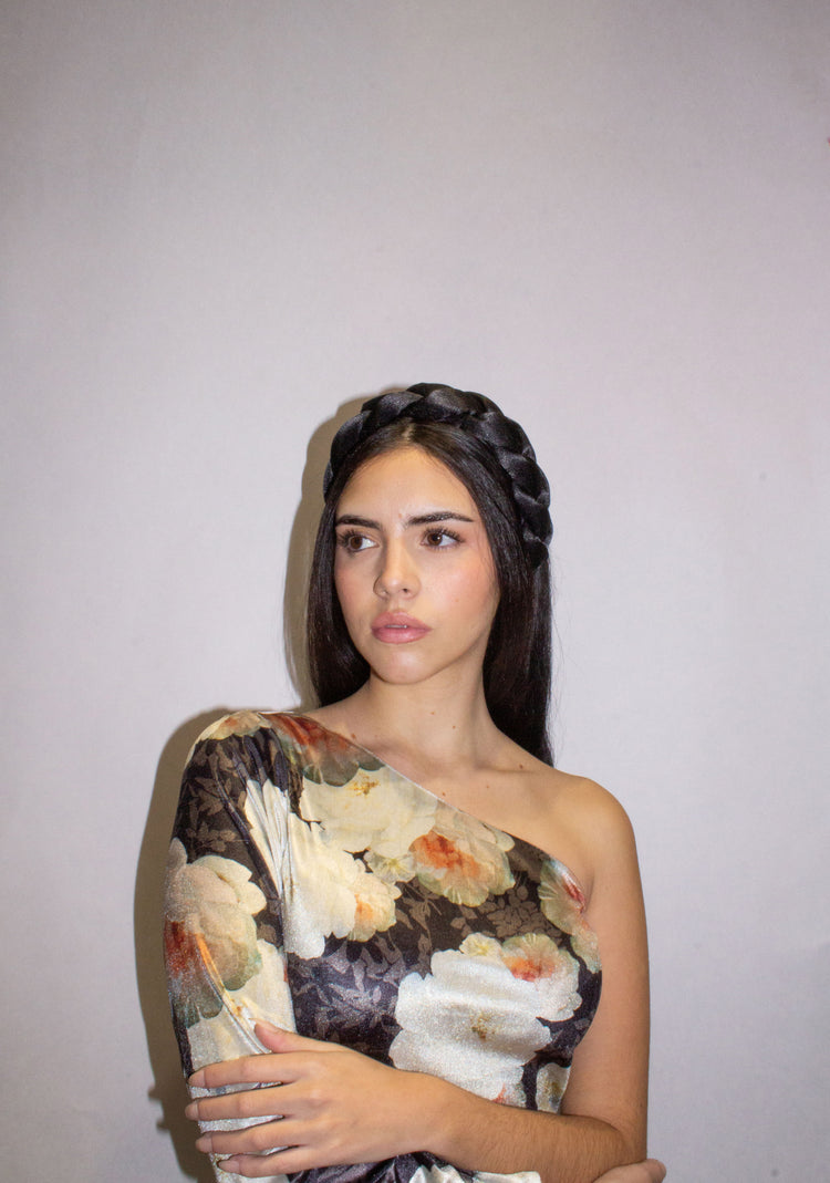 Diadema trenzada raso Tea