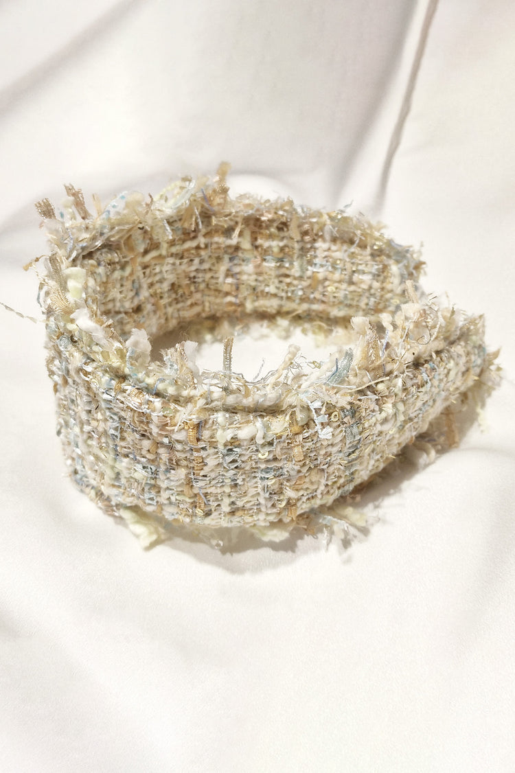 Diadema de tweed