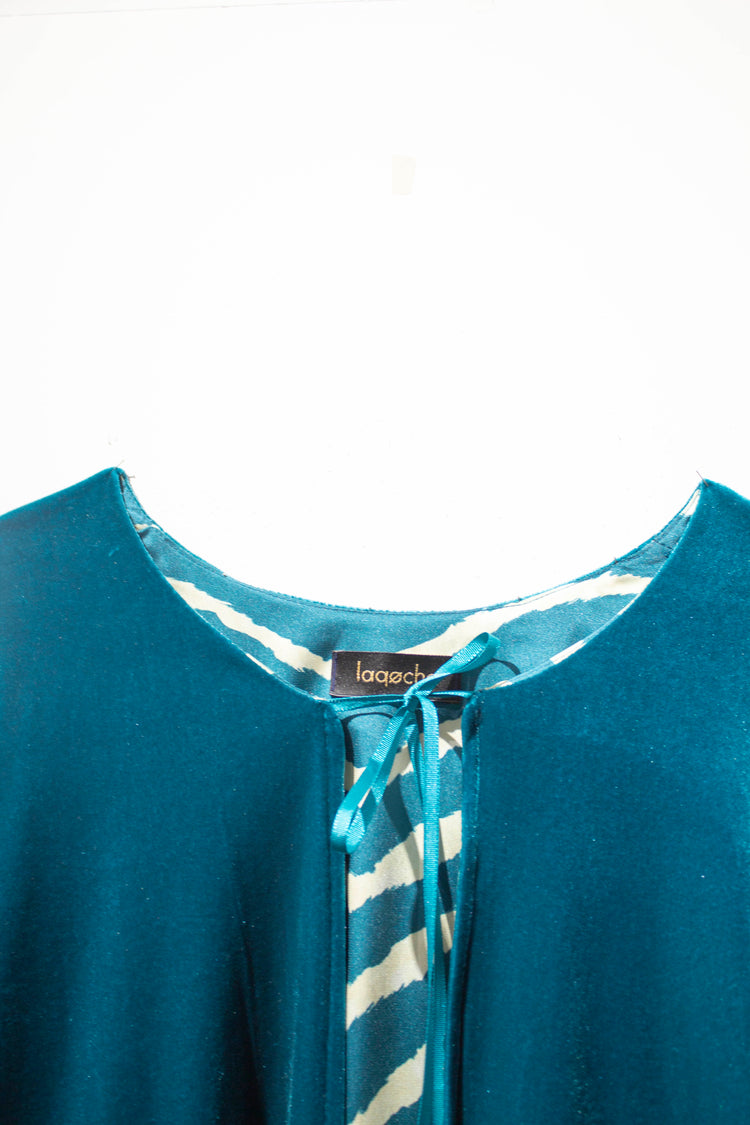 Capa Brescia reversible en terciopelo