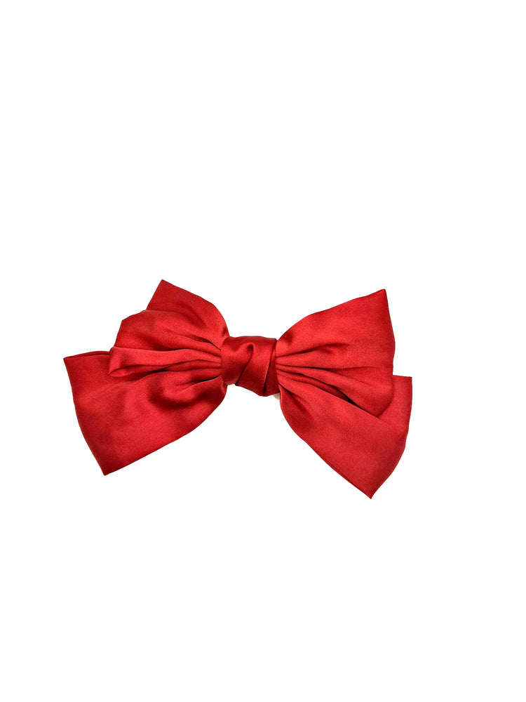 Lazo de raso rojo