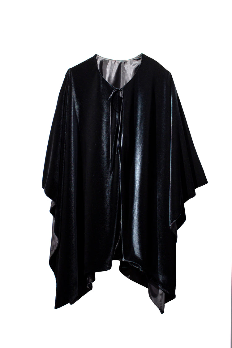 Capa Brescia terciopelo negro