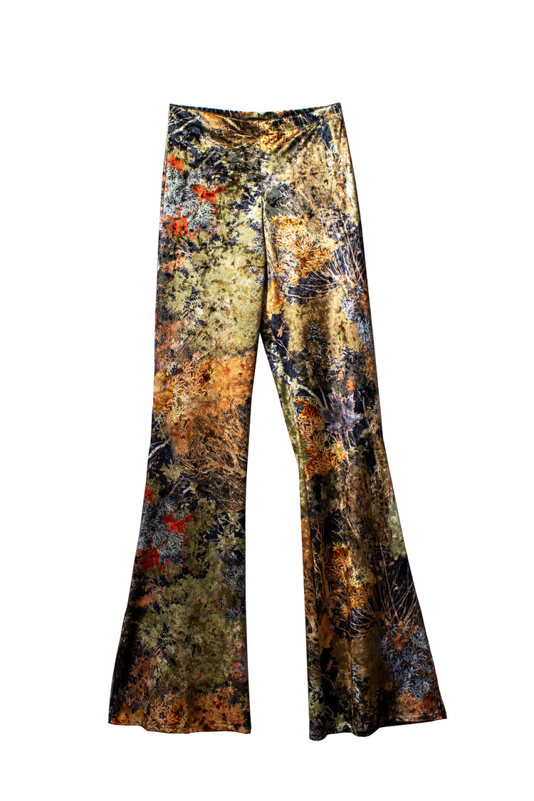 Pantalón campana aberturas Genova estampado