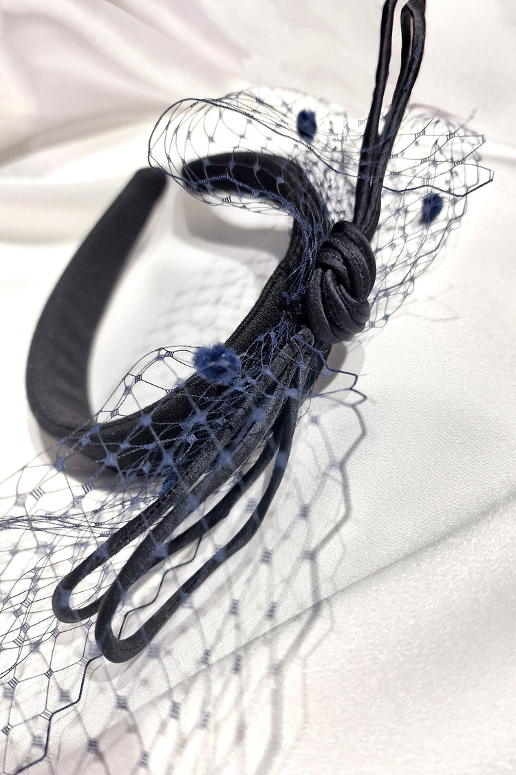 Diadema rejilla y lazada