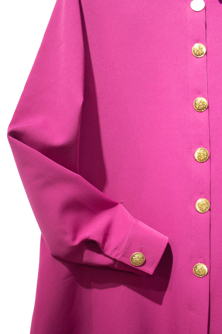Vestido camisero rosa