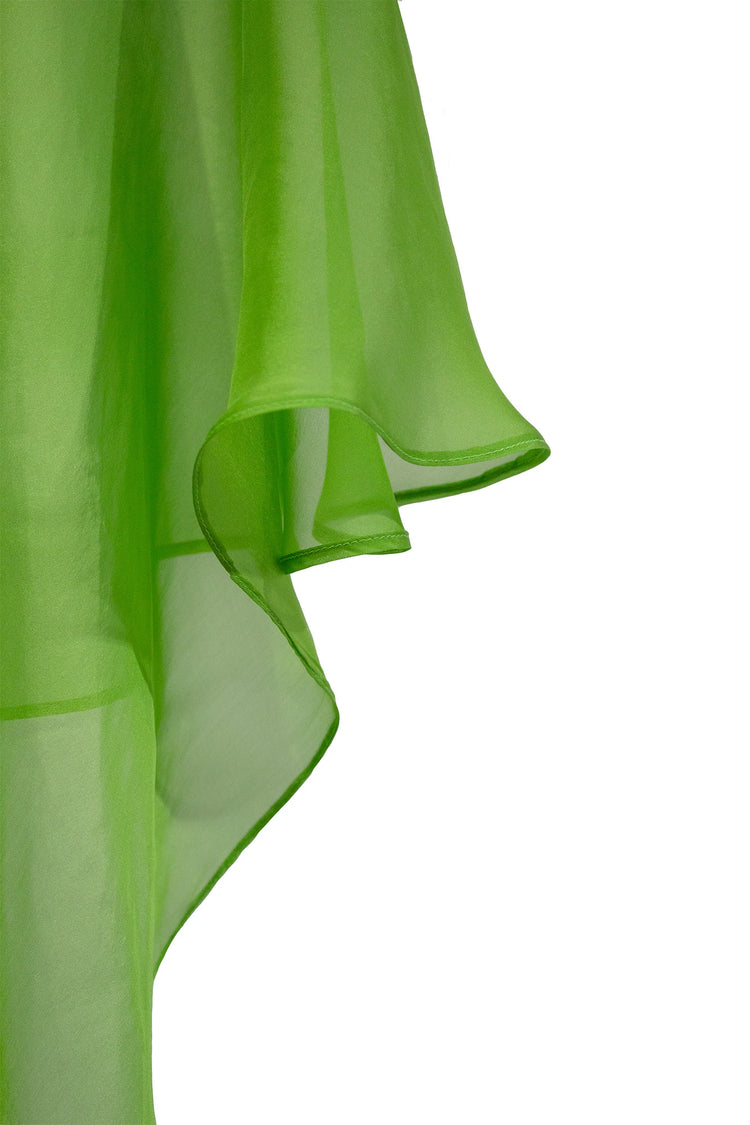 Capa seda verde