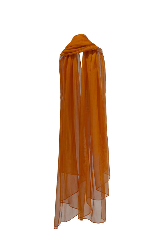 Pañuelo seda naranja