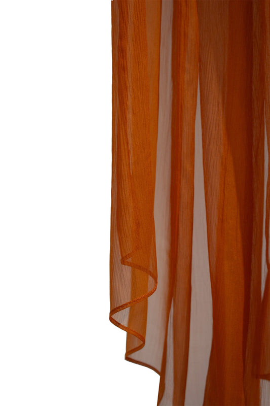 Pañuelo seda naranja