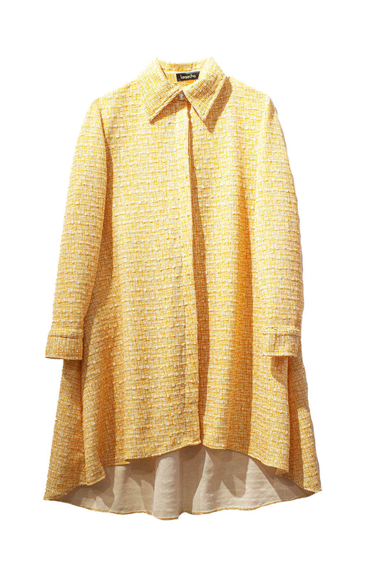 Vestido de tweed naranja